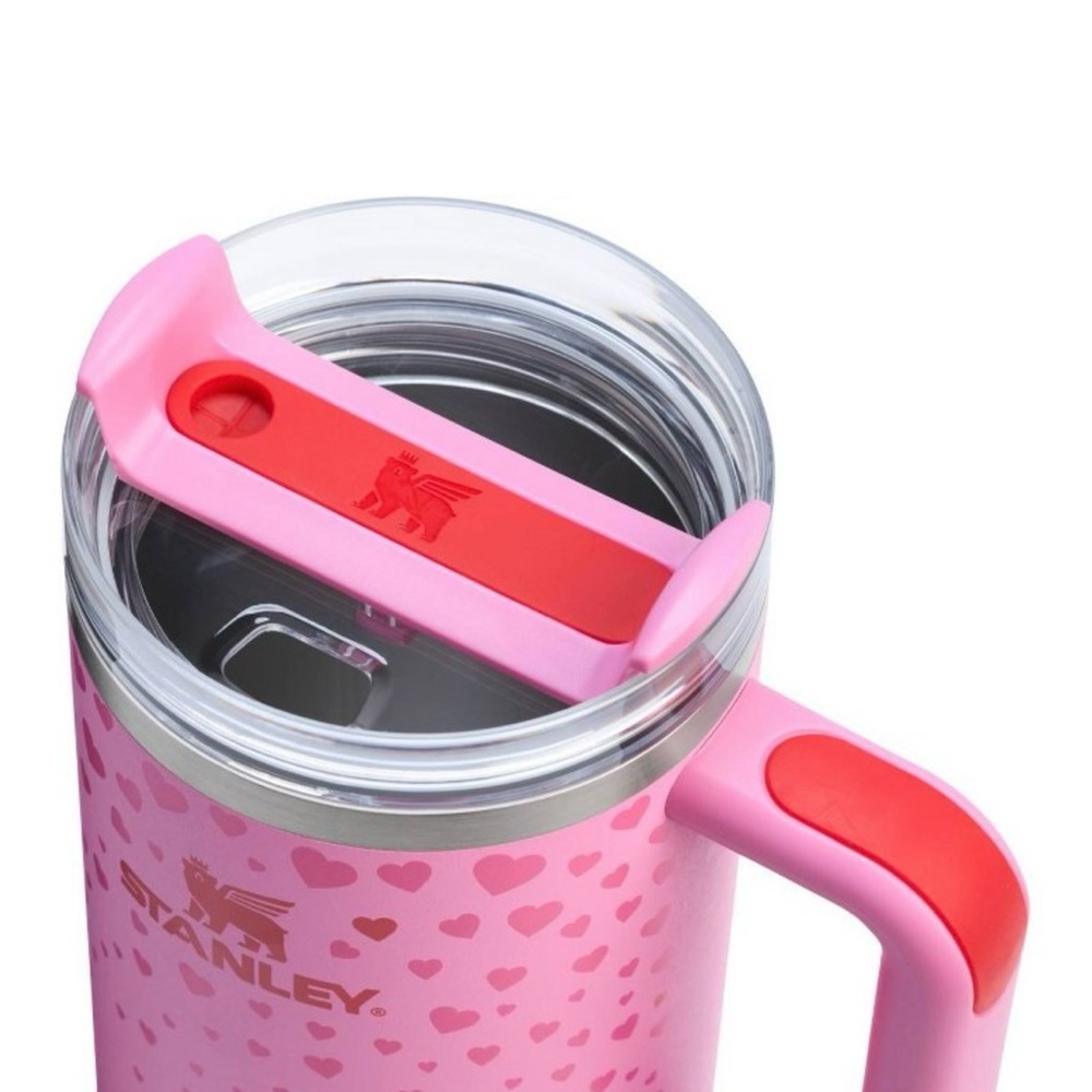 Stanley 40 oz Stainless Steel H2.0 Flowstate Quencher Tumbler Sweet Hearts #22B - Picture 3 of 3